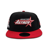 Black Houston Astros Red Visor Gray Bottom 35th Great Years Side Patch New Era 9Fifty Snapback