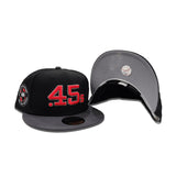 Black Houston Colt .45's Dark Gray visor Gray Bottom Celebrating 40 Years Side Patch New Era 59Fifty Fitted