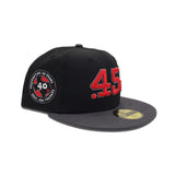 Black Houston Colt .45's Dark Gray visor Gray Bottom Celebrating 40 Years Side Patch New Era 59Fifty Fitted