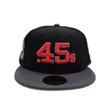 Black Houston Colt .45's Dark Gray visor Gray Bottom Celebrating 40 Years Side Patch New Era 59Fifty Fitted