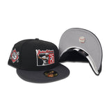 Black Jackie Robinson 75th Years Dark Gray Visor Gray Bottom 42 Side Patch New Era 59Fifty Fitted
