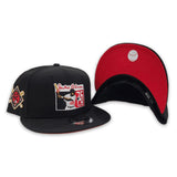 Black Jackie Robinson 75th Years Red Bottom 42 Side Patch New Era 9Fifty Snapback