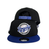 Black Kansas City Royals Royal Blue Visor Gray Bottom 40th Anniversary Side Patch New Era 9fifty Snapback