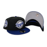 Black Kansas City Royals Royal Blue Visor Gray Bottom 40th Anniversary Side Patch New Era 9fifty Snapback