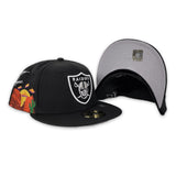 Black Las Vegas Raiders Cloud Icons New Era 59Fifty Fitted
