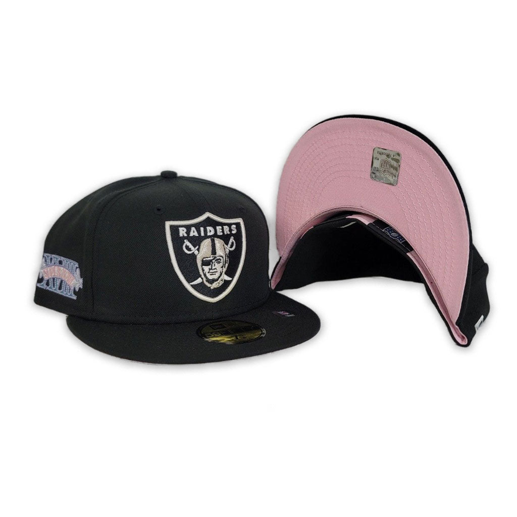 Hat Crawler - LIMITED 59FIFTY NFL LAS VEGAS RAIDERS 60TH ANNIVERSARY BLACK/ PINK UV now available from @famcapstore Limited edition New Era limited  59Fifty NFL with embroidered Las Vegas Raiders logo at front.