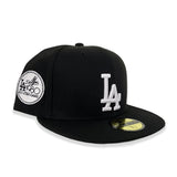 Black Los Angeles Dodgers Gray Bottom 1980 World Series Side Patch New Era 59Fifty Fitted