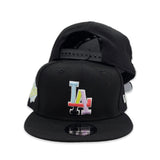 Black Los Angeles Dodgers Gray Bottom 1988 World Series Side Patch Color Pack New Era 9Fifty Snapback