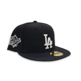 Black Los Angeles Dodgers Gray Bottom 1988 World Series Side Patch New Era 59Fifty Fitted