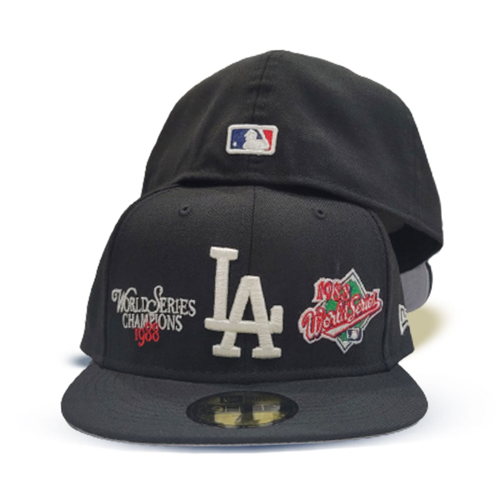 Black Los Angeles Dodgers Gray Bottom 2004 World Series Champions New –  Exclusive Fitted Inc.