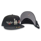 Black Los Angeles Dodgers Gray Bottom 2004 World Series Champions New Era 59Fifty Fitted