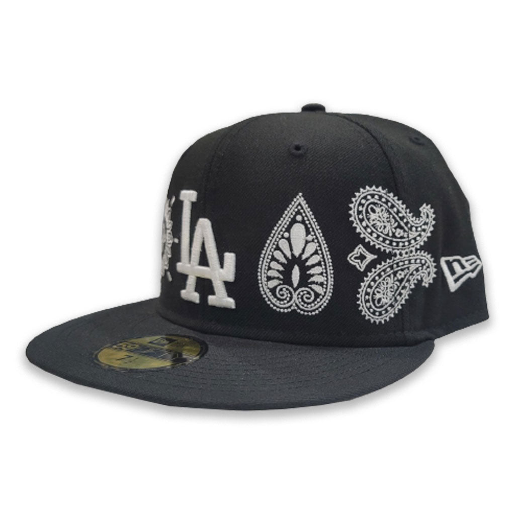 Los Angeles Lakers PAISLEY ELEMENTS Black Fitted Hat