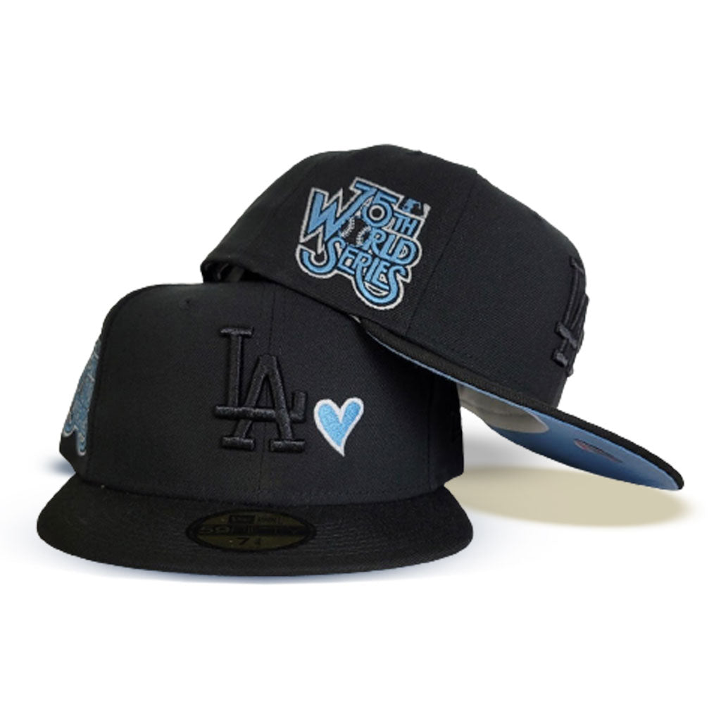 Black Los Angeles Dodgers Heart Icy Blue Bottom 78th World Series