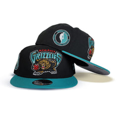 Memphis Grizzlies Mitchell & Ness Two Tone Draft Side Patch Lotto Pick HWC  Black Snapback Hat