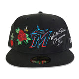 Black Miami Marlins Logo Impressions New Era 59FIFTY Fitted