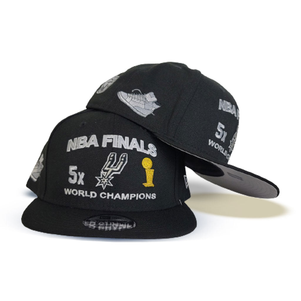 Black NBA Finals 5X World Champions San Antonio Spurs New Era