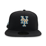 Black New York Mets Camel Bottom 60th Anniversary Side Patch New Era 59Fifty Fitted