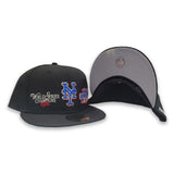 Black New York Mets Gray Bottom 1986 World Series Champions New Era 59Fifty Fitted