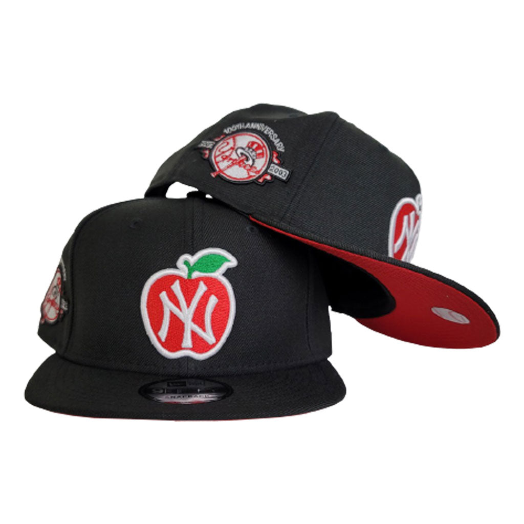 Black New York Yankees 100th Anniversary Big Apple Red Bottom