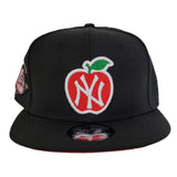 Black New York Yankees 100th Anniversary Big Apple Red Bottom New Era 9Fifty Snapback
