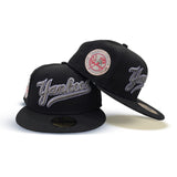 Black New York Yankees Blush Bottom 27X World Series Titles Side Patch New Era 59Fifty Fitted