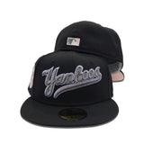 Black New York Yankees Blush Bottom 27X World Series Titles Side Patch New Era 59Fifty Fitted