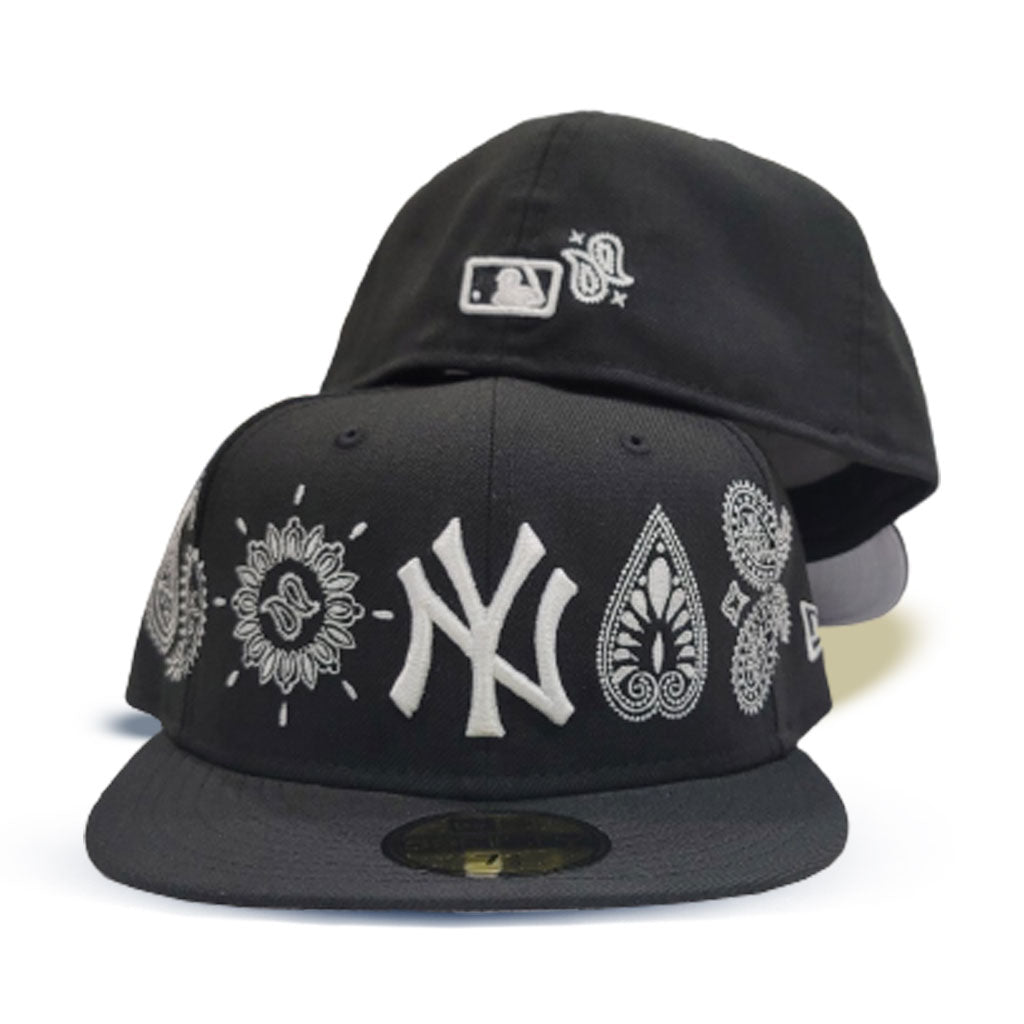 New York Yankees New Era Paisley Elements 59FIFTY Fitted Hat - Navy