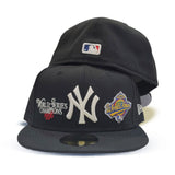 Black New York Yankees Gray Bottom 1986 World Series Champions New Era 59Fifty Fitted