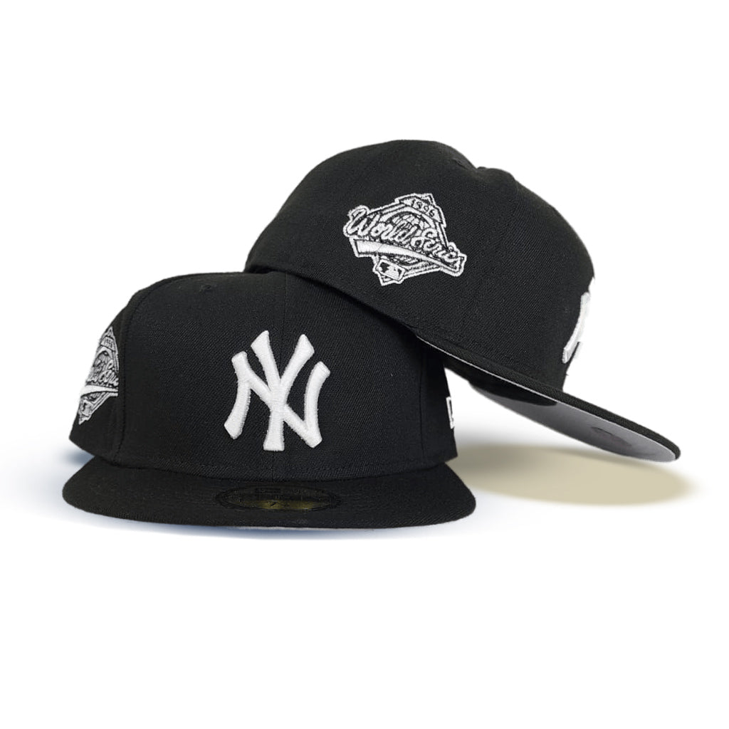 Black yankee fitted grey brim Clearance