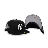 Black New York Yankees Gray Bottom 1996 World Series Side Patch New Era 59Fifty Fitted