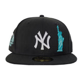 Black New York Yankees Mint Green Bottom Subway Series Statue of Liberty New Era 59Fifty Fitted Hat