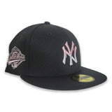 Black New York Yankees Paint Drip Pink Bottom 1996 World Series Side Patch New Era 59Fifty Fitted