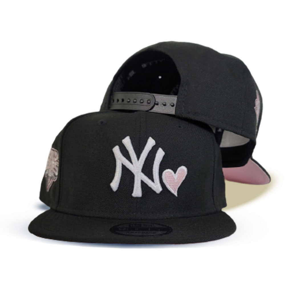 Navy Blue New York Yankees Pink Bottom Yankee Stadium Side Patch New Era 9FIFTY Snapback