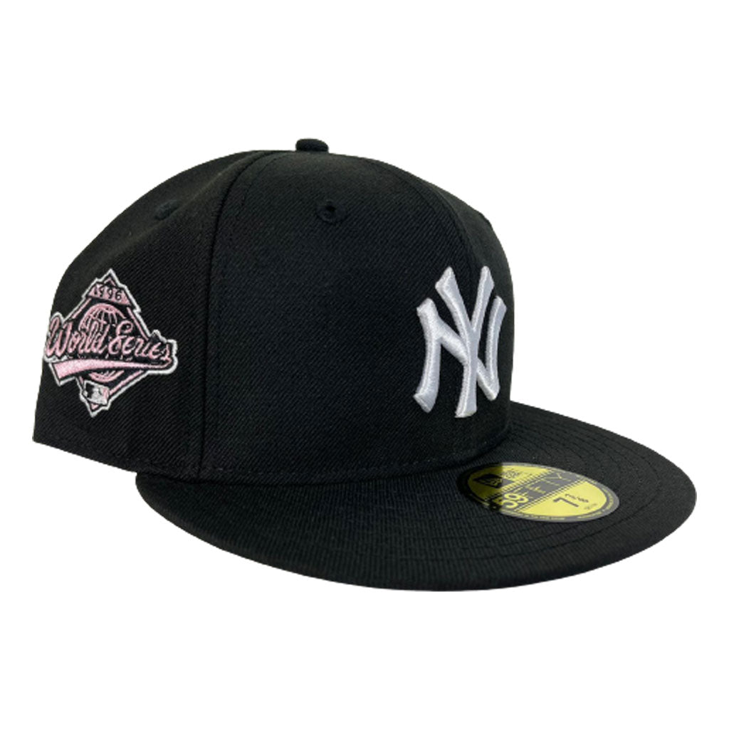 New York Yankees New Era All Black/Pink Bottom With 1996 World Series Patch