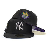 Black New York Yankees Purple Bottom 1999 World Series Side patch New Era 59Fifty Fitted