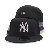 Black New York Yankees Purple Bottom 1999 World Series Side patch New Era 59Fifty Fitted