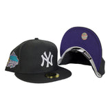 Black New York Yankees Purple Bottom 1999 World Series Side patch New Era 59Fifty Fitted