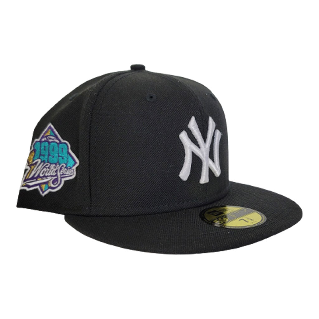 Black New York Yankees Purple Bottom 1999 World Series Side patch New Era 59Fifty Fitted