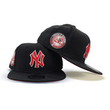 Black New York Yankees Red Bottom 27X World Series Titles Side Patch New Era 9Fifty Snapback