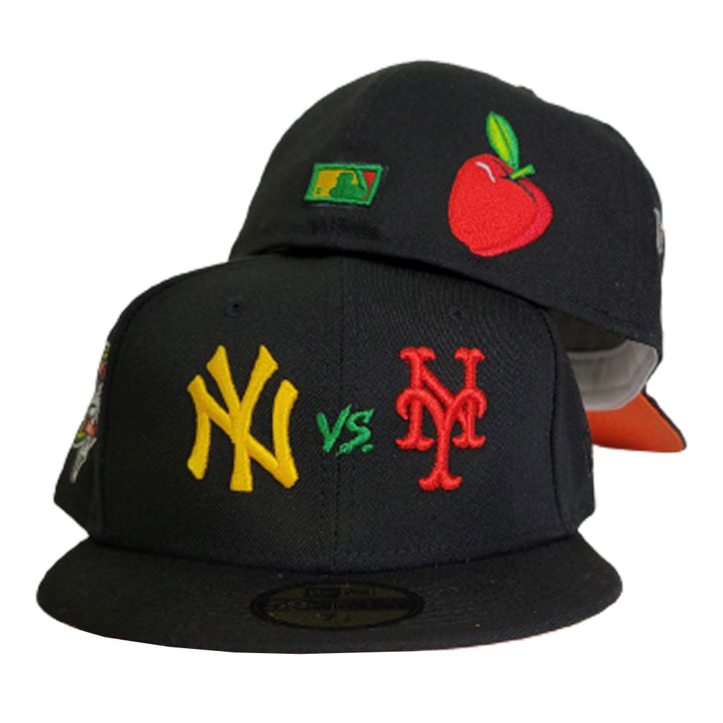 New Era New York Yankees Snapback Hat (Black Rasta)