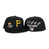 Black Pittsburgh Pirates 5X World Series Champions Crown New Era 59Fifty Fitted