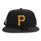 Black Pittsburgh Pirates Gray Bottom 1959 All Star Game Side Patch New Era 59Fifty Fitted
