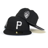 Black Pittsburgh Pirates Gray Bottom 1959 All Star Game Side Patch New Era 59Fifty Fitted