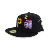 Black Pittsburgh Pirates Histoic 5X World Series Champions New Era 59Fifty Fitted