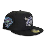 Black Pittsburgh Pirates Lavender Purple Bottom 2006 All Star Game Side Patch New Era 59Fifty Fitted