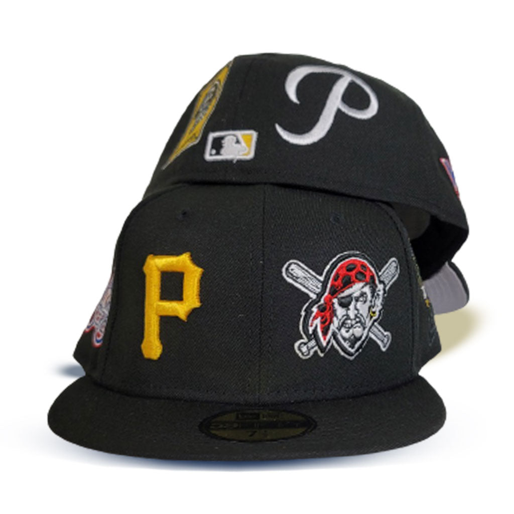 Black Pittsburgh Pirates Team Patch Pride New Era 59FIFTY Fitted 7 5/8