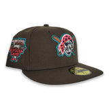 Brown Pittsburgh Pirates Pink Bottom New Era 59Fifty Fitted