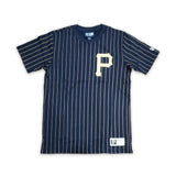 Black Pittsburgh Pirates Yellow Pinstripe New Era Short Sleeve T-shirt