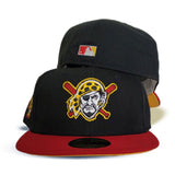 Black Red Visor Pittsburgh Pirates Yellow Bottom 2006 All Star Game New Era 59Fifty Fitted