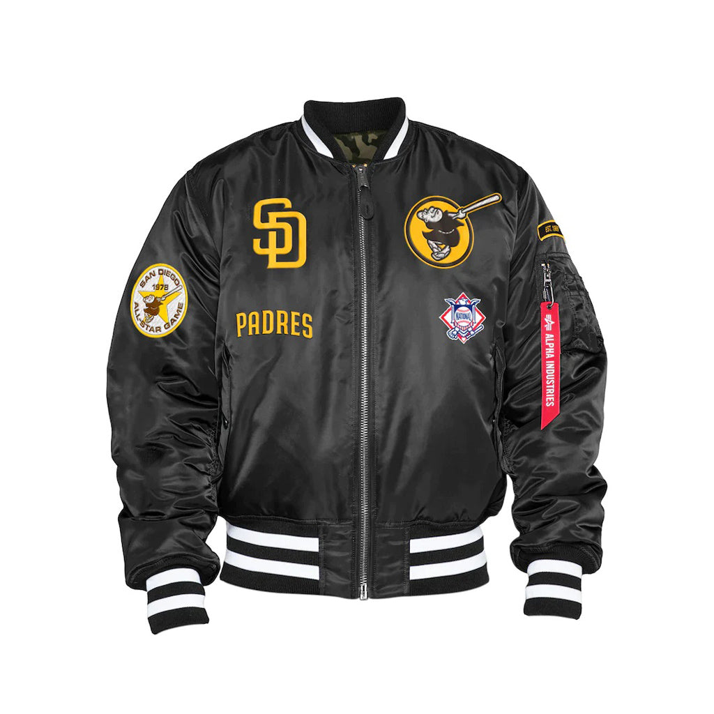 San Diego Padres Leather Bomber Jacket Best Gift For Men And Women